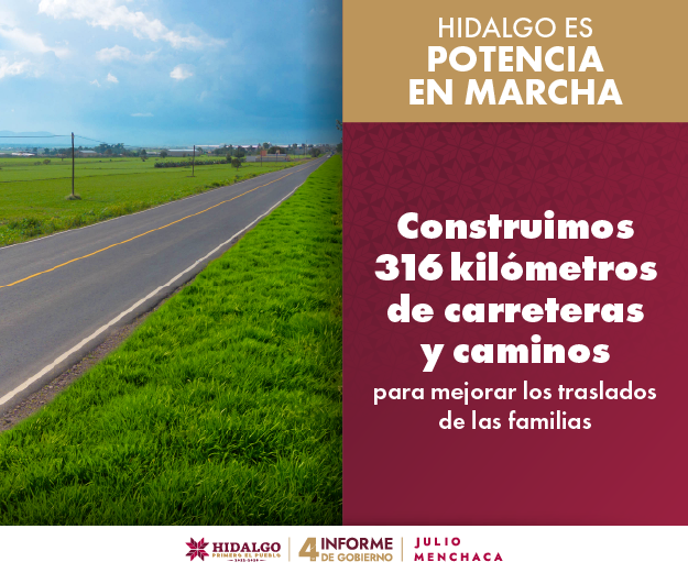316 km carreteras