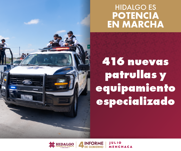 416 patrullas y equipamiento